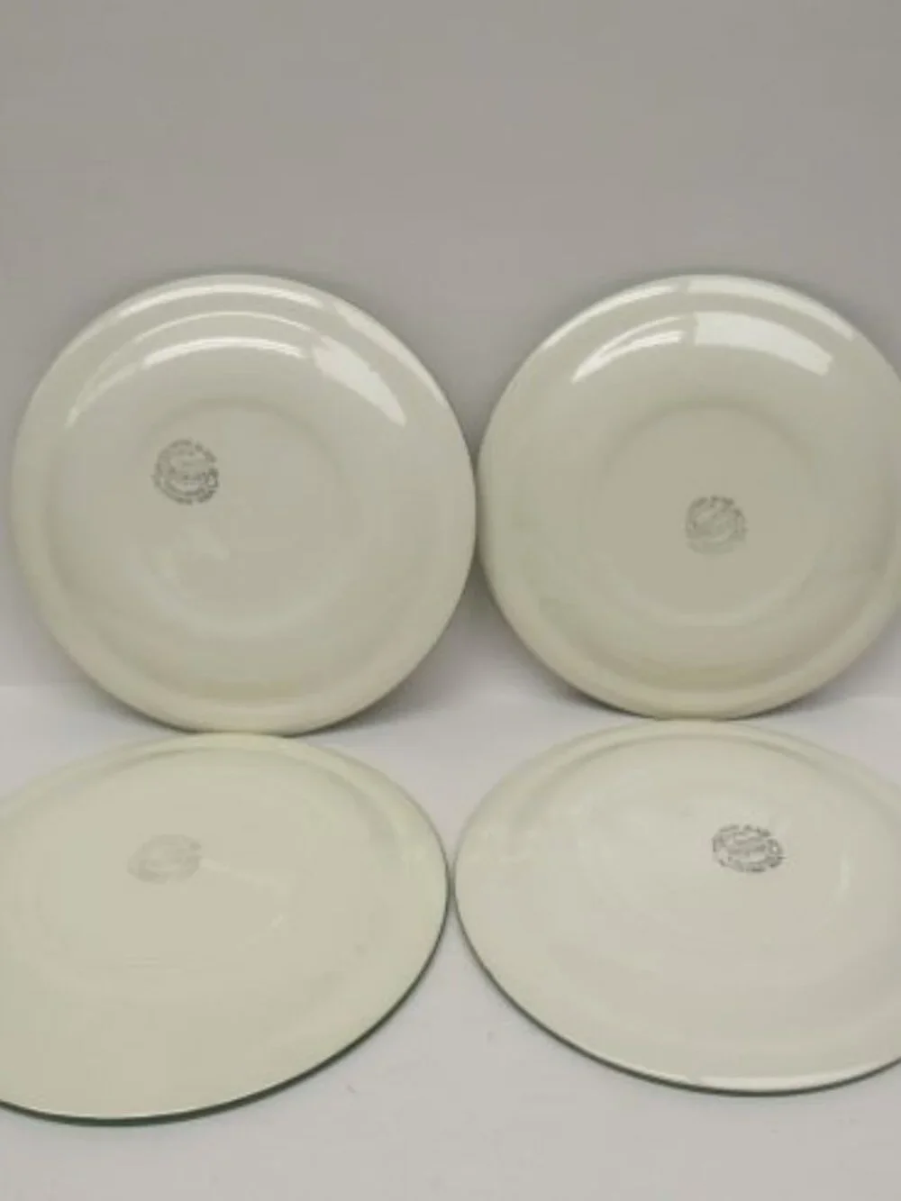 4 - Metlox Vernonware GINGHAM 6 3/8 Inch Dessert Plates, Made In U.S.A.